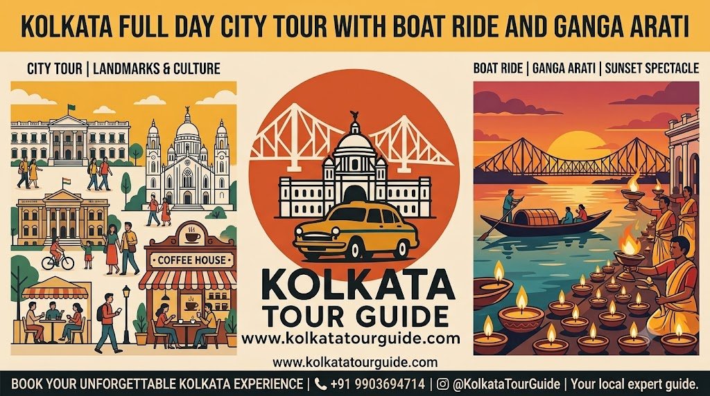 Kolkata Full Day City Tour With Boat Ride With Ganga Arati
